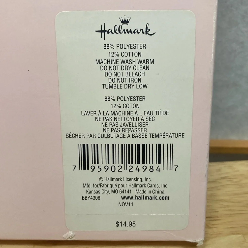 Hallmark white bib